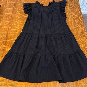 Ann Taylor cotton navy dress